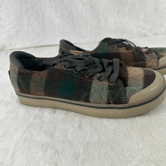 Keen Womens Elsa III 1021927 Brown Green Plaid Lace Up Sneaker Shoes Size 7.5 - Picture 5 of 11